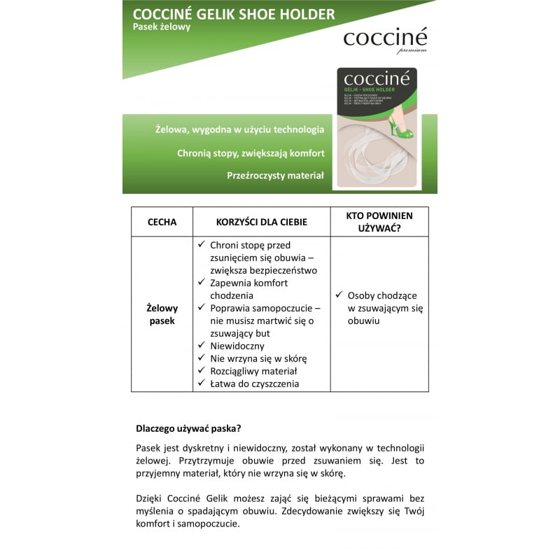 Pasek trzymający obuwie