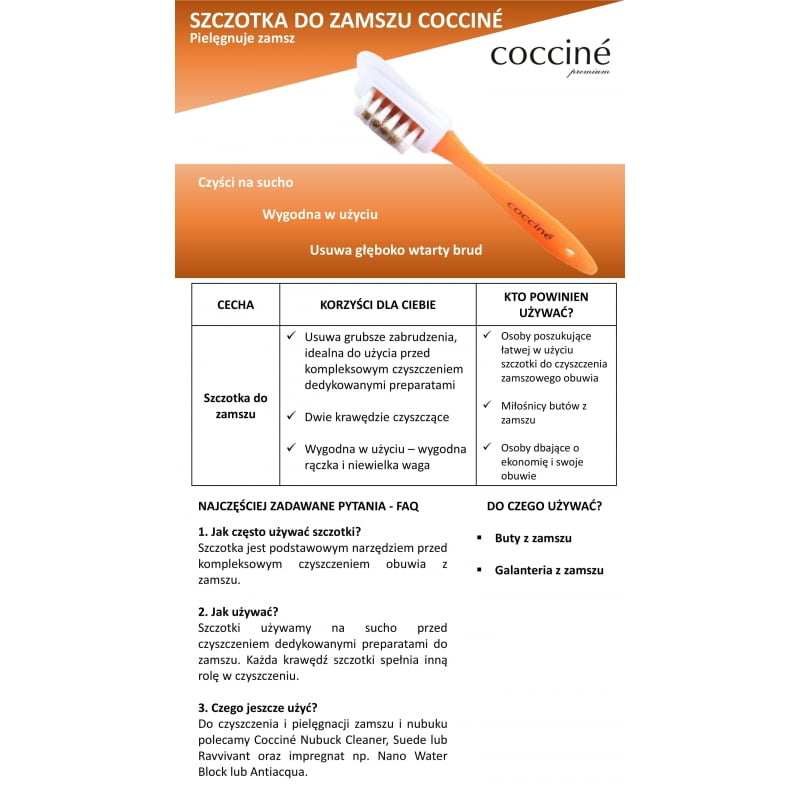 szczoteczka do zamszu i nubuku